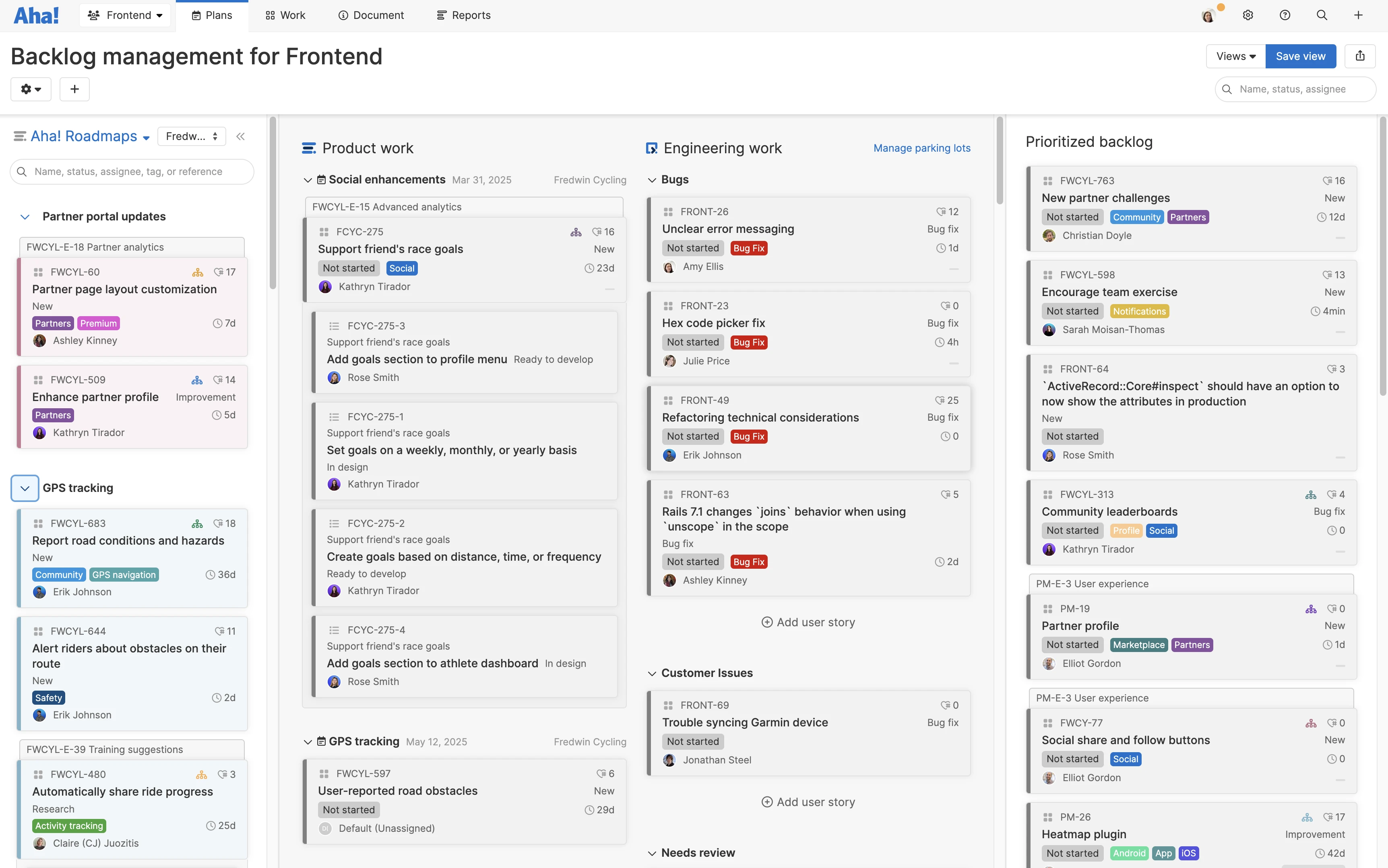 Develop / Backlog management - See everything in one place