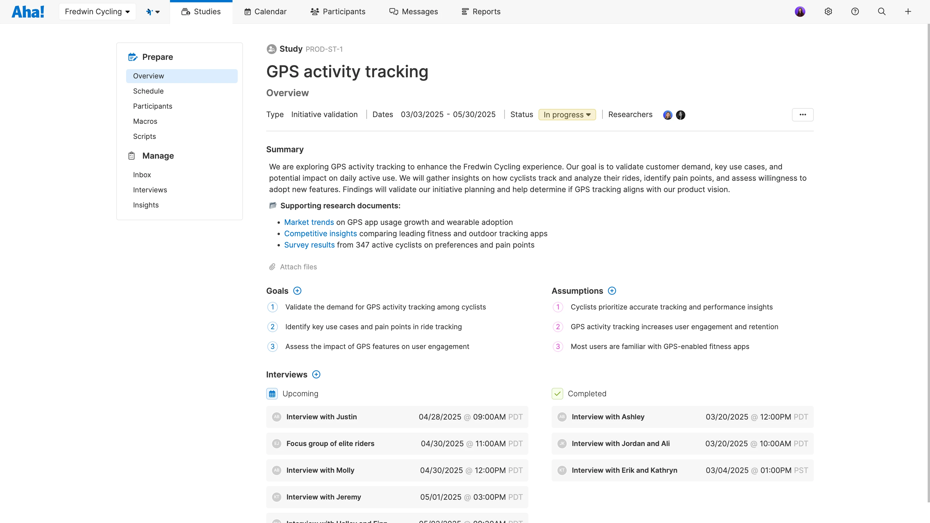 Discover - Set discovery goals