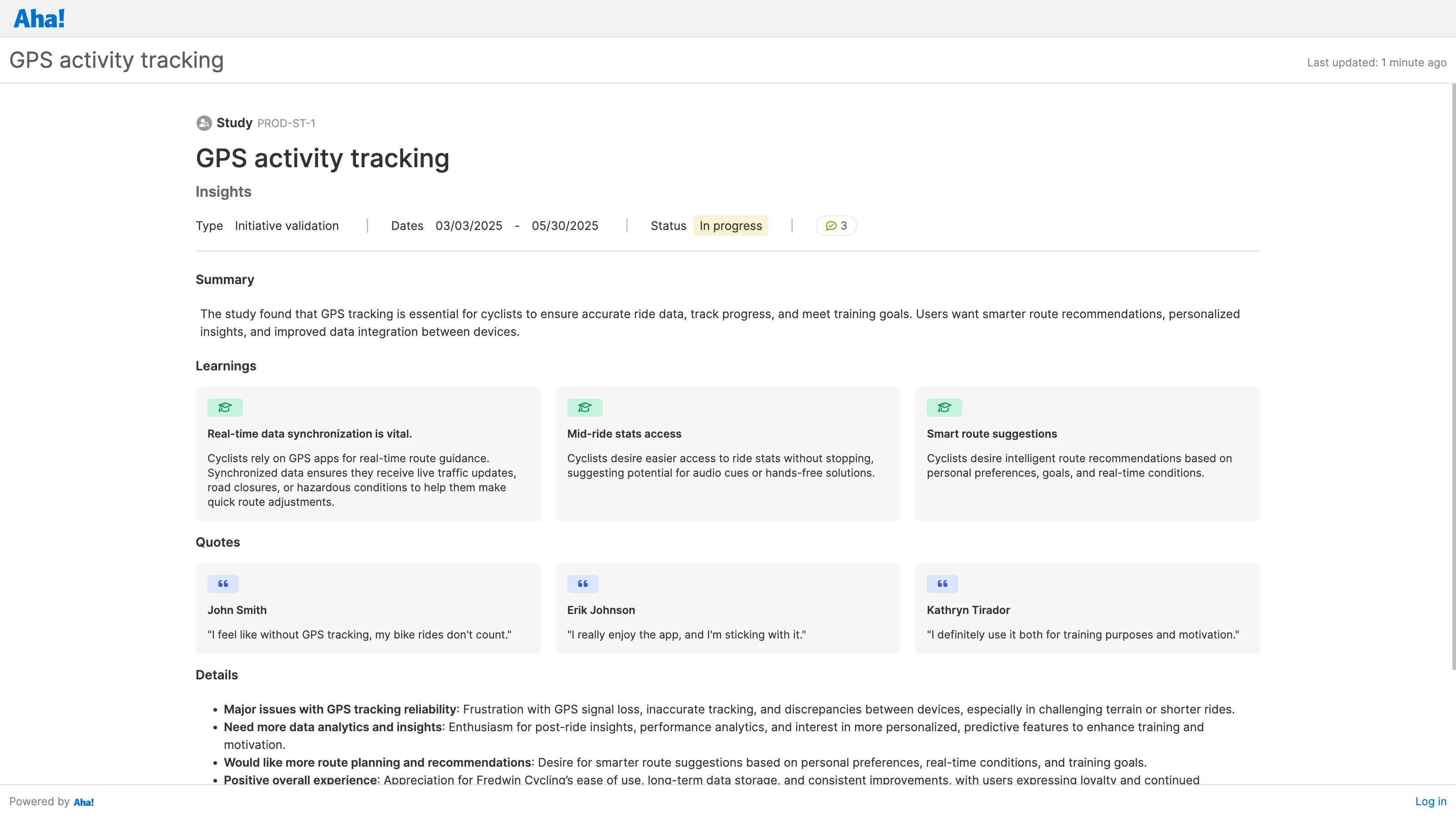 Related use case - Link insights to plans