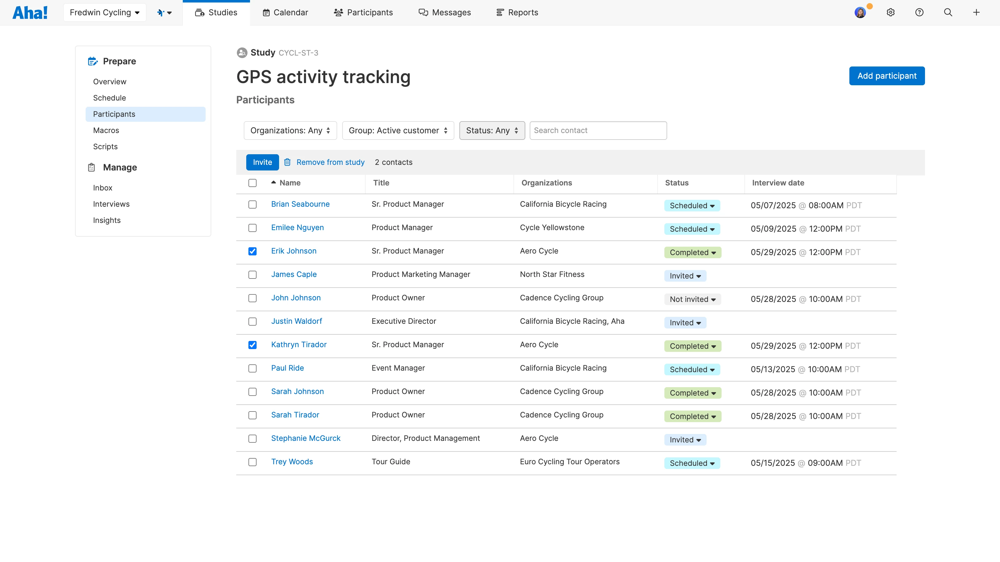 Engage the right people