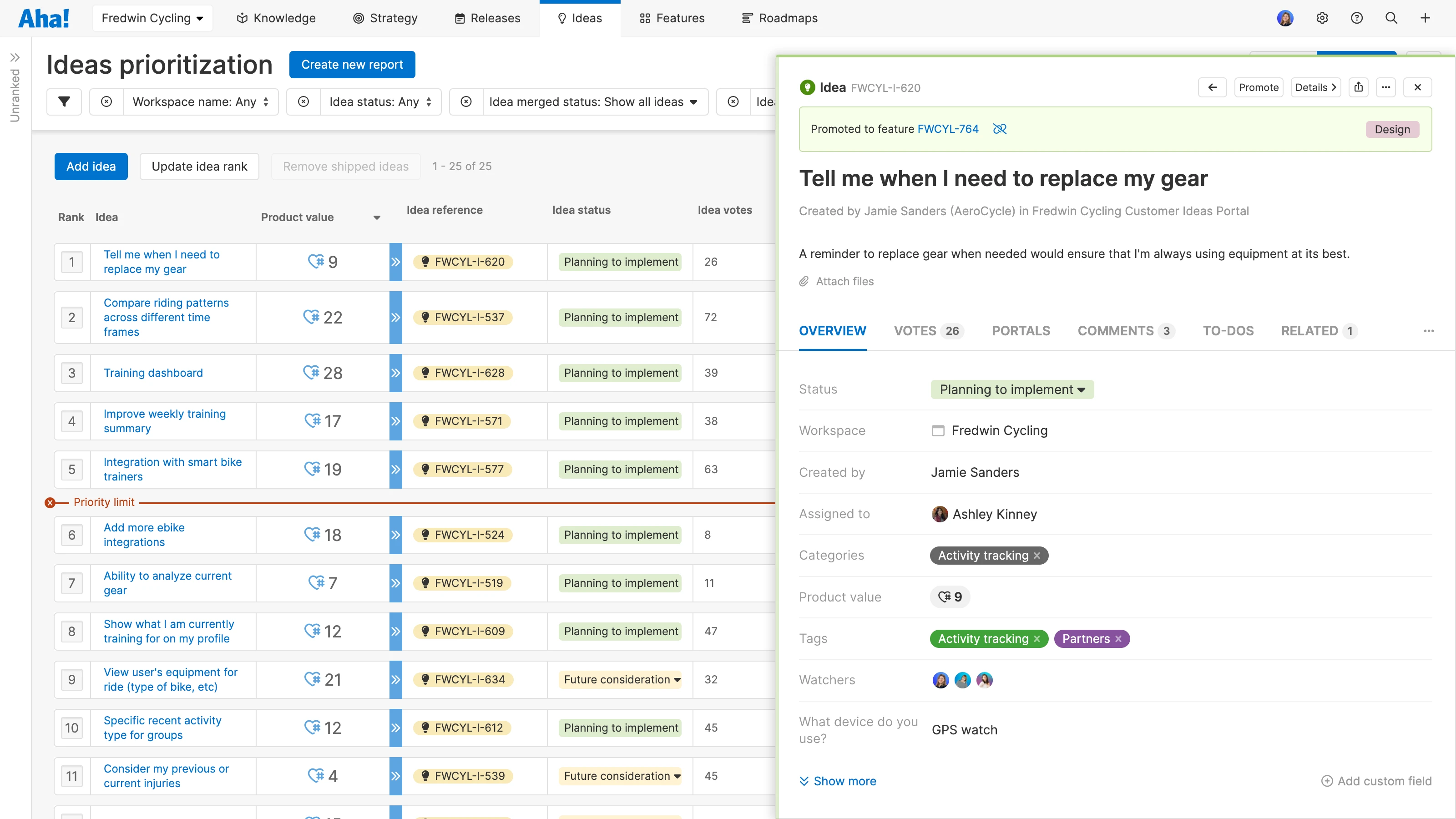 Roadmaps integration secondary hero