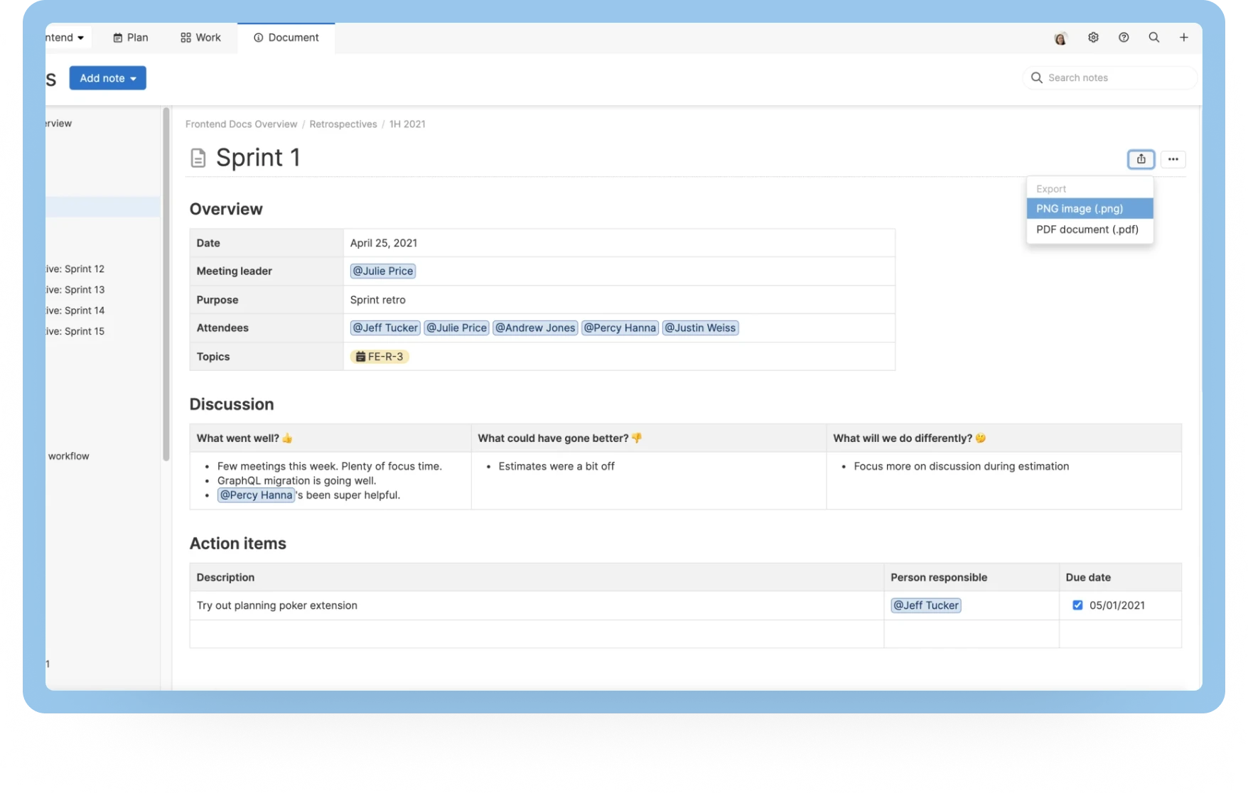 ID-Develop-Document-Share Knowledge