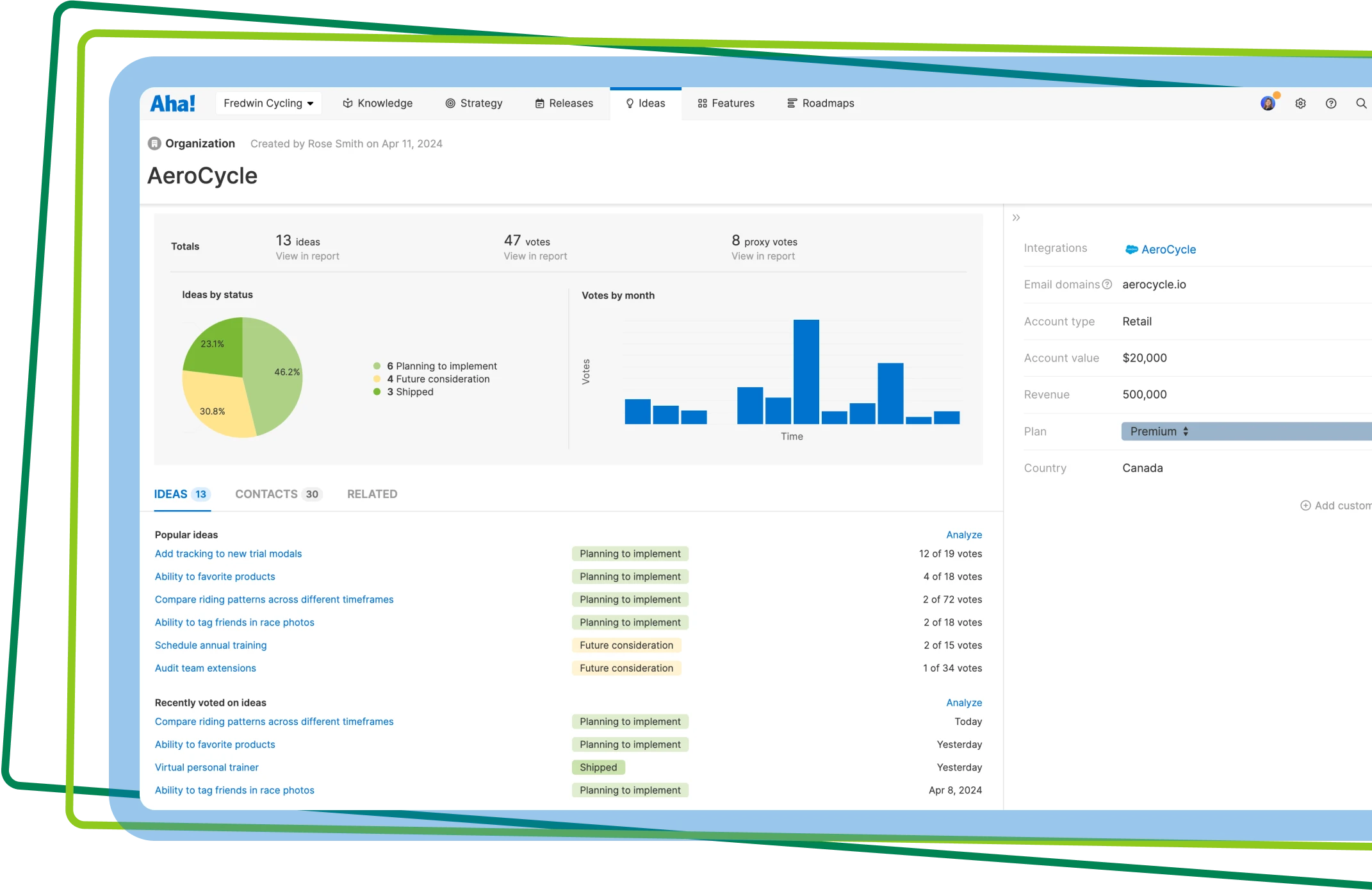 Ideas - Salesforce integration - Hero