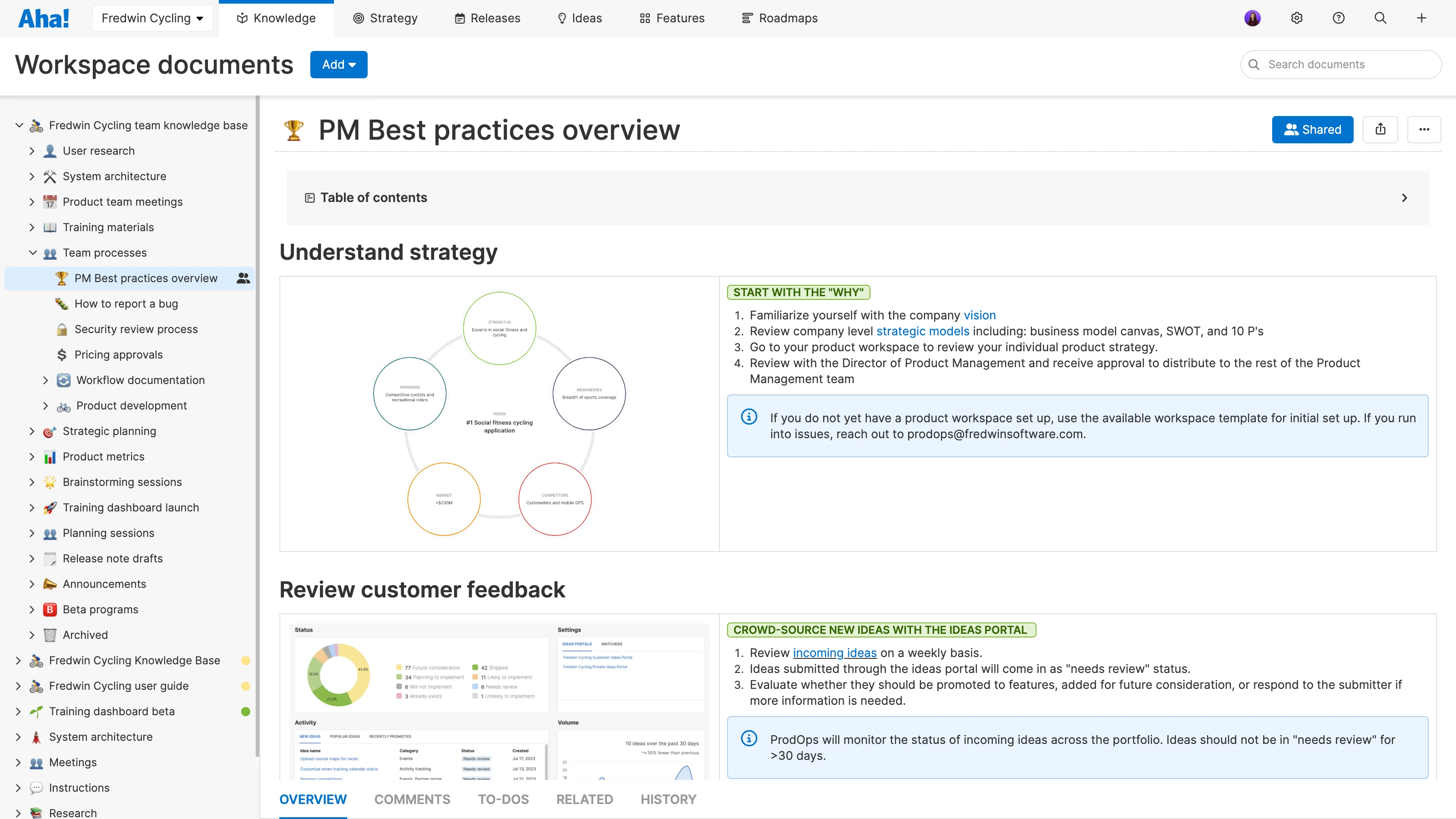 Knowledge sharing best practices for product teams