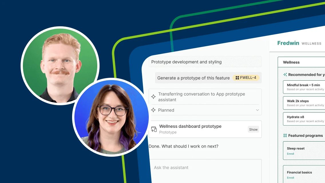 Quickly create prototypes with the AI assistant