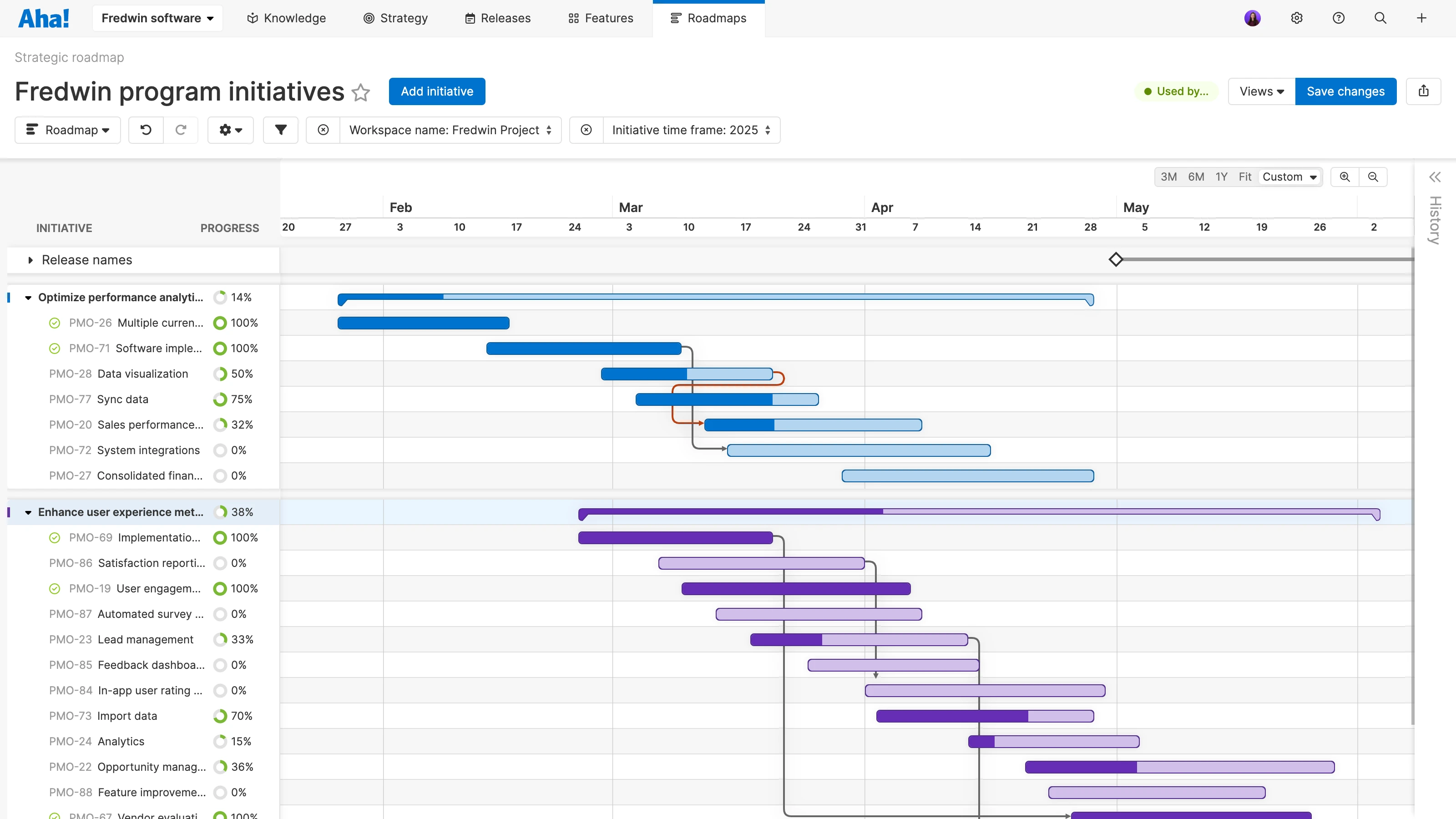 Teams - Program management - Build a visual roadmap