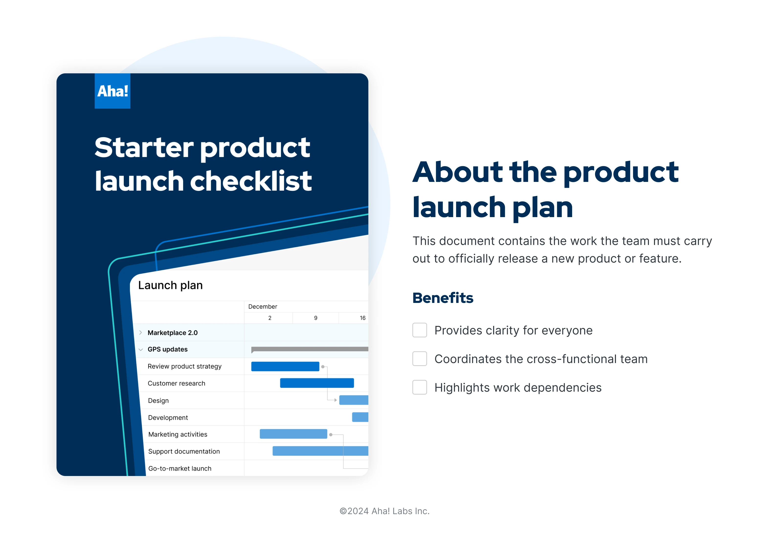 Step-by-step product launch checklist for product managers