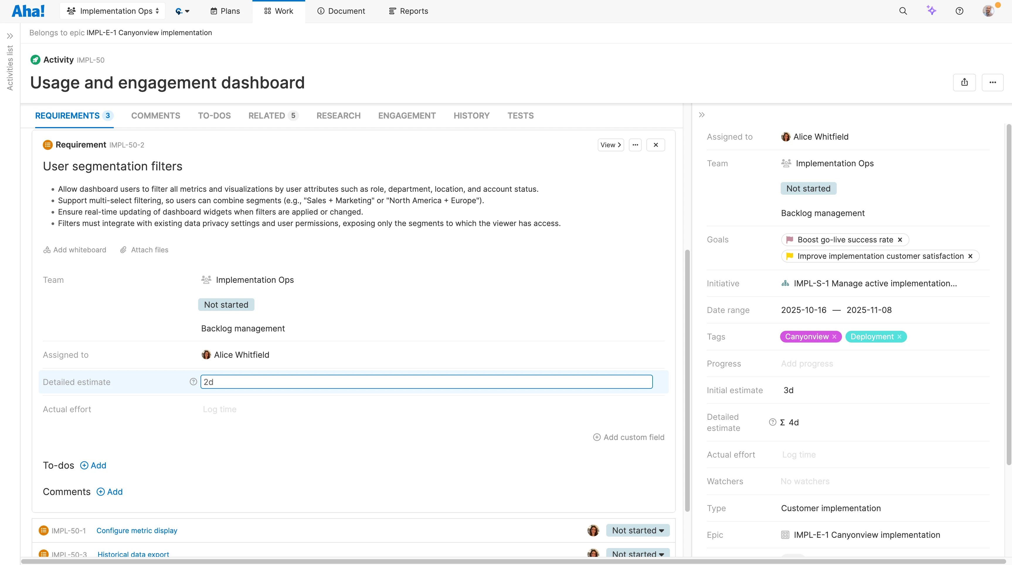 Teamwork - Strategic planning - Refine your estimates