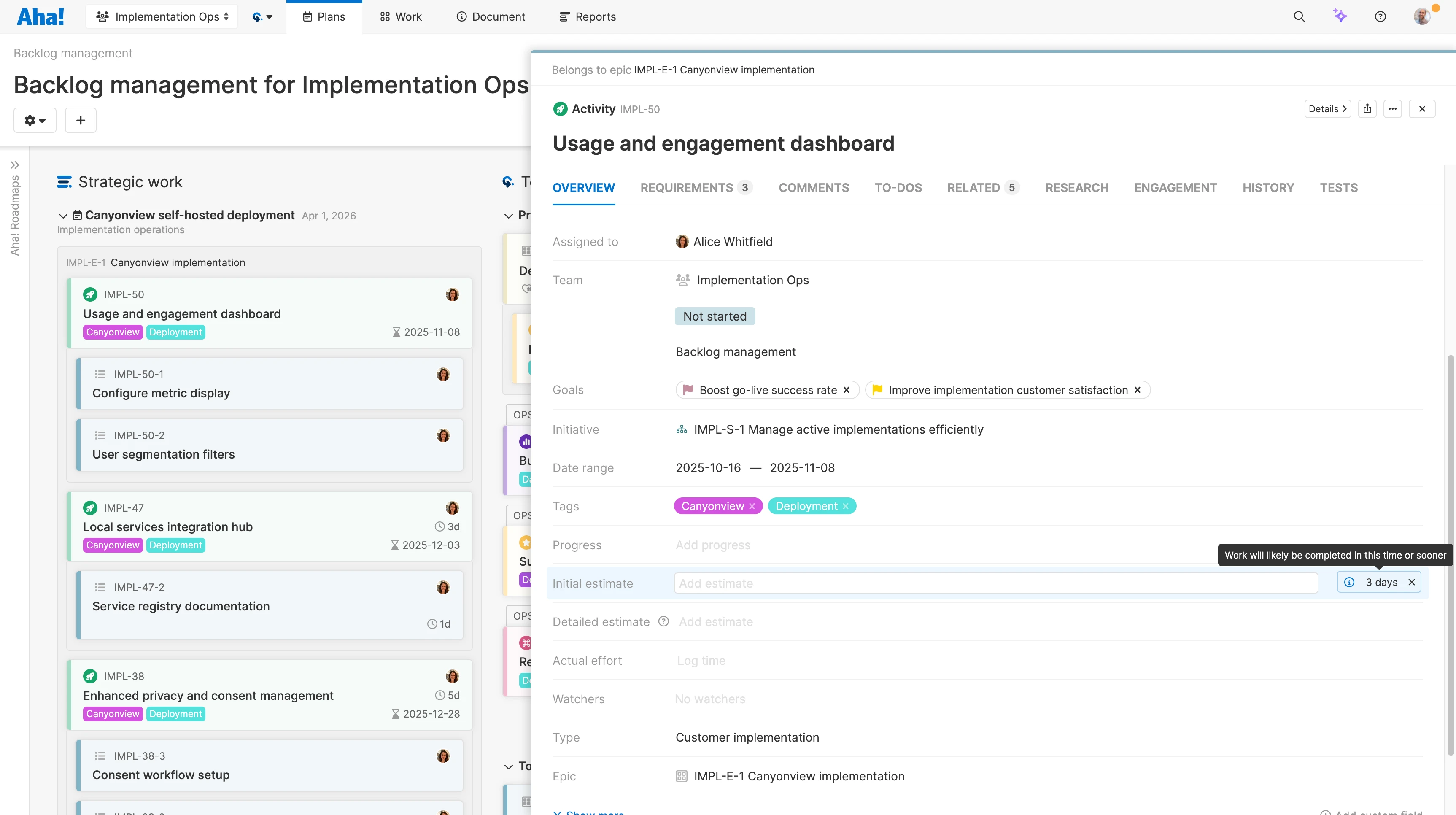 Teamwork — Capacity planning — Understand the effort