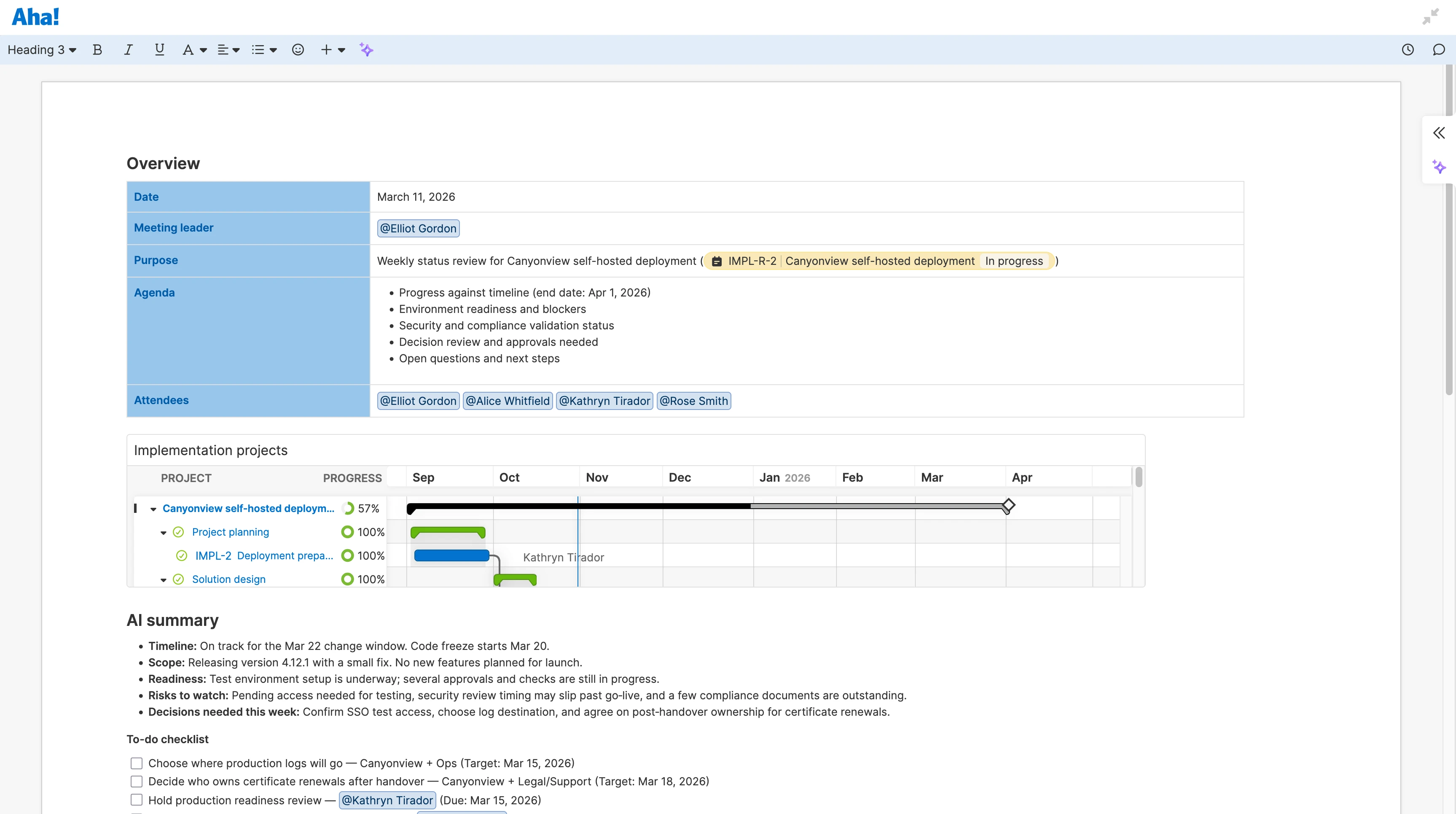 Teamwork - Documents - Run efficient meetings