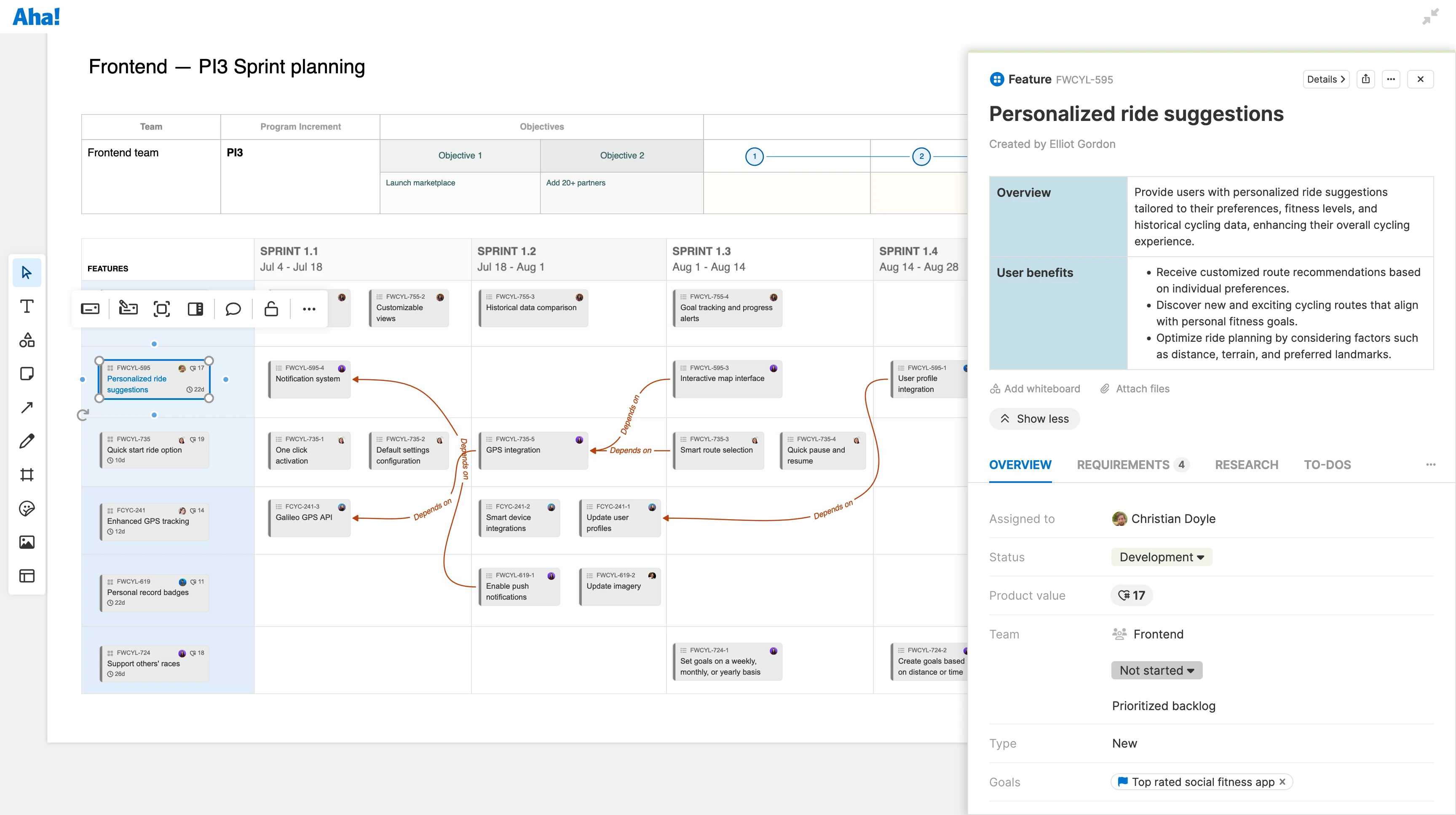 Develop / Whiteboards - Streamline collaborative planning